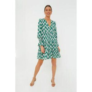 Tuckernuck Pomander Place Green Ikat Kenzo Dress Size XS, EUC